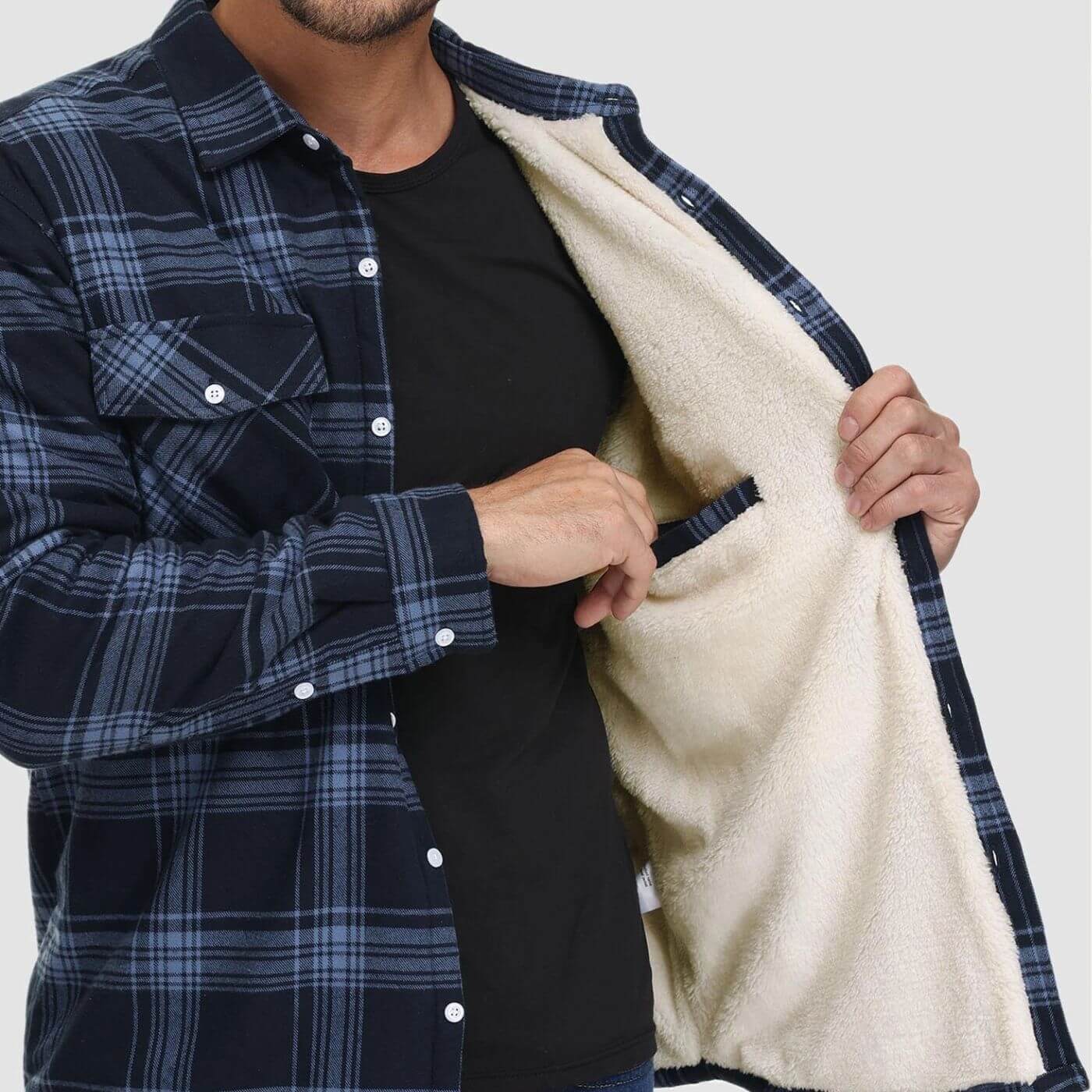 Peter | Chaqueta con forro de cuadros