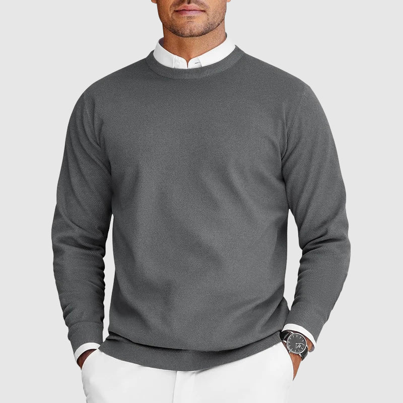 Casper | Suéter de Cuello Redondo para Hombre Blanco
