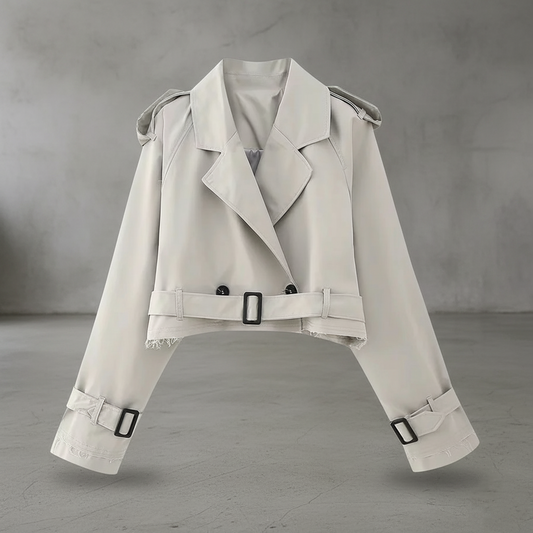 Arenisca™ | Trench corto elegante para mujer