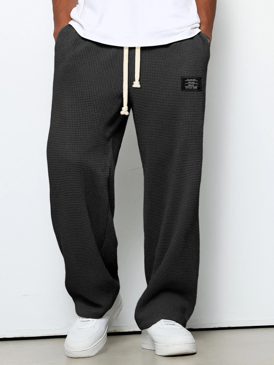 Nicolas | Pantalones de pierna ancha y cintura ajustable