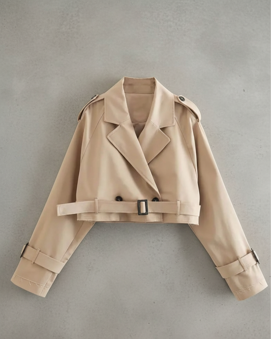 Arenisca™ | Trench corto elegante para mujer