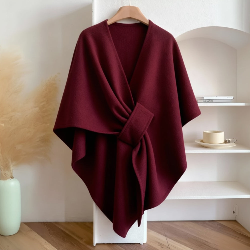 Carla | Poncho de Punto Suave y Elegante