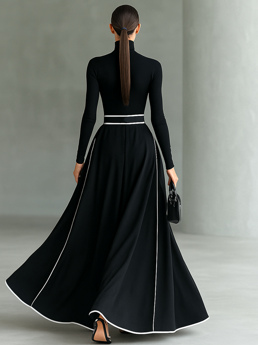 Ginevra | Vestido largo negro