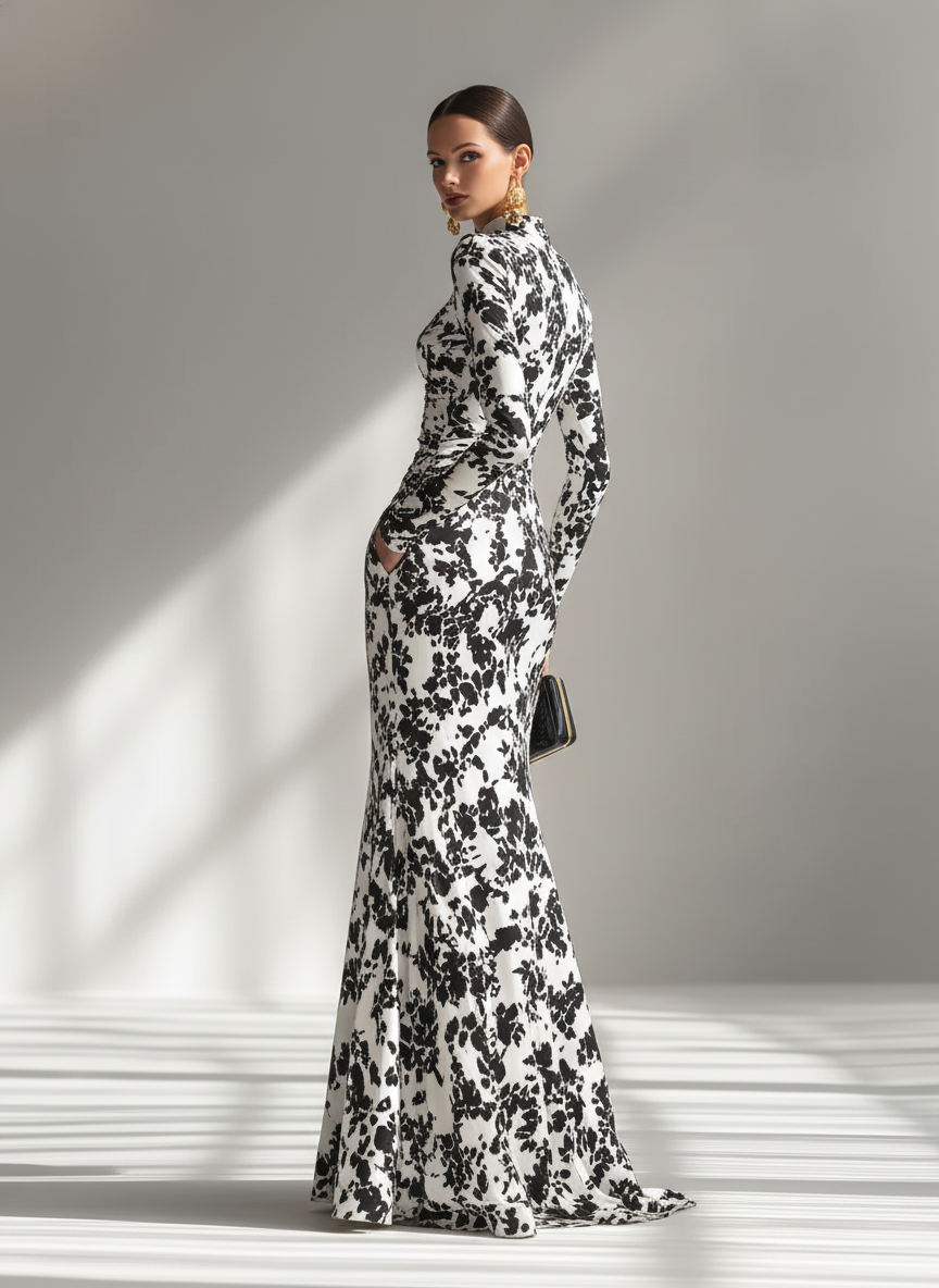 Damiana | Vestido ajustado en mezcla elástica