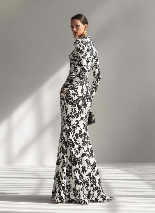 Damiana | Vestido ajustado en mezcla elástica