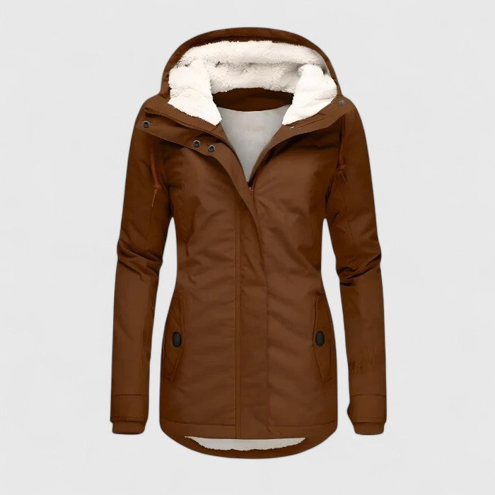 Amelie | Abrigo de invierno impermeable con capucha