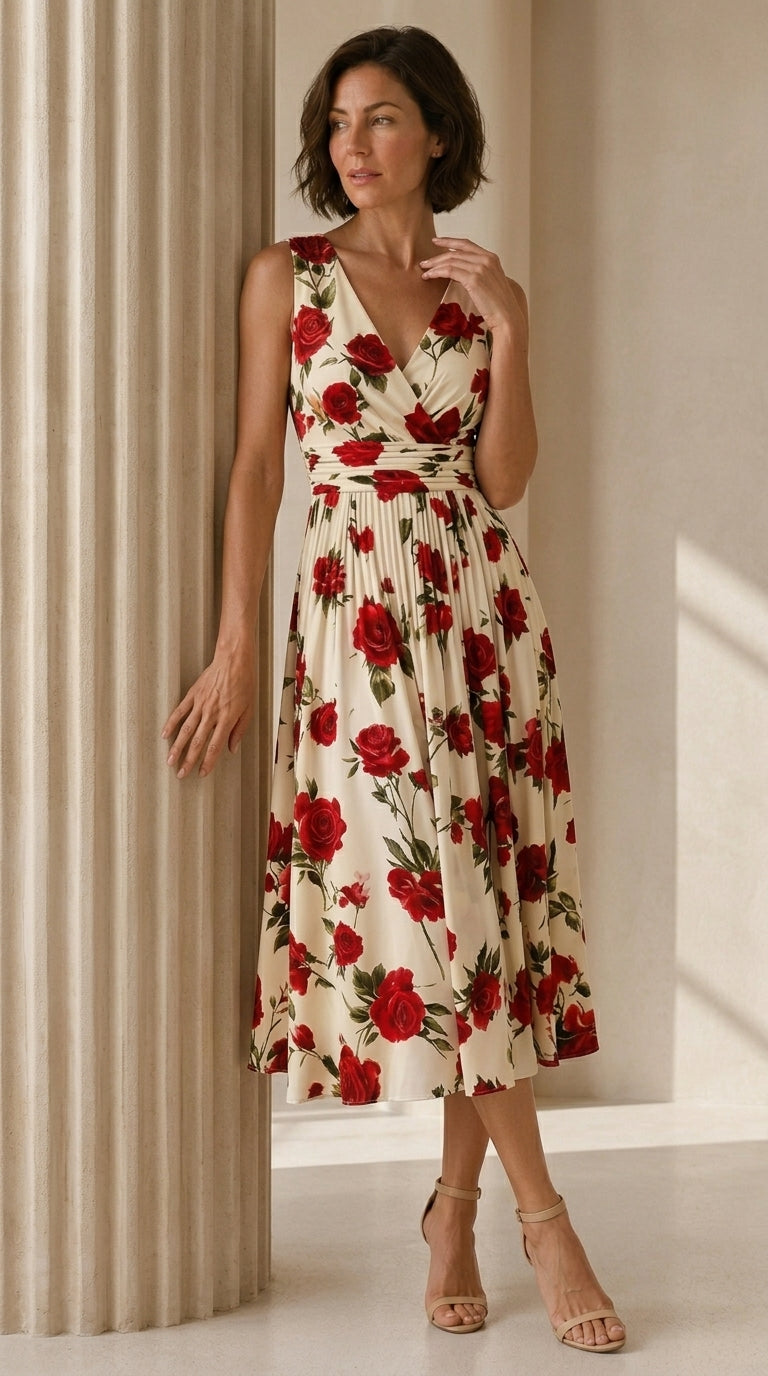 Carmen | Midi Floral de Rosas