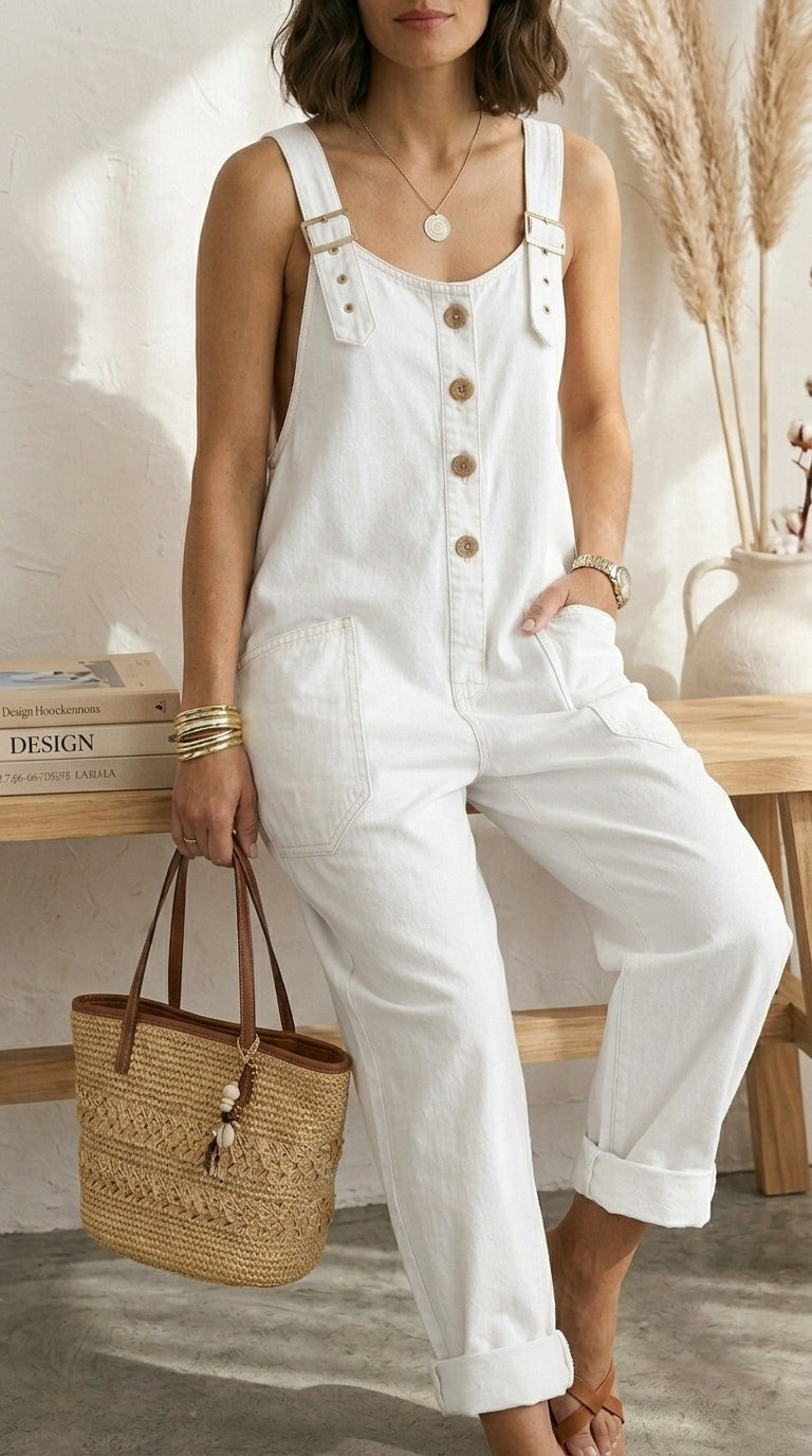Serrano Madrid™ | Pilar Peto Vintage Azul Tirantes Ajustables