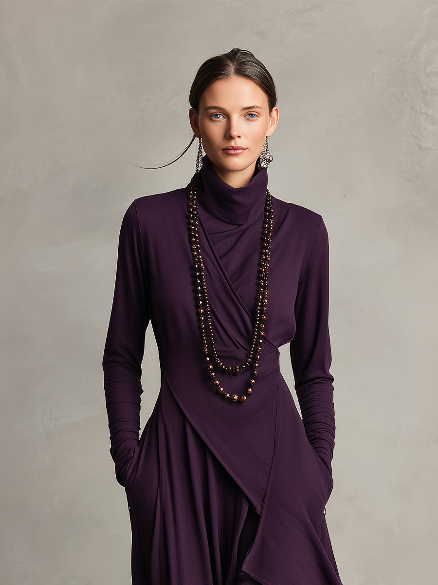 Natalie | Elegante vestido drapeado
