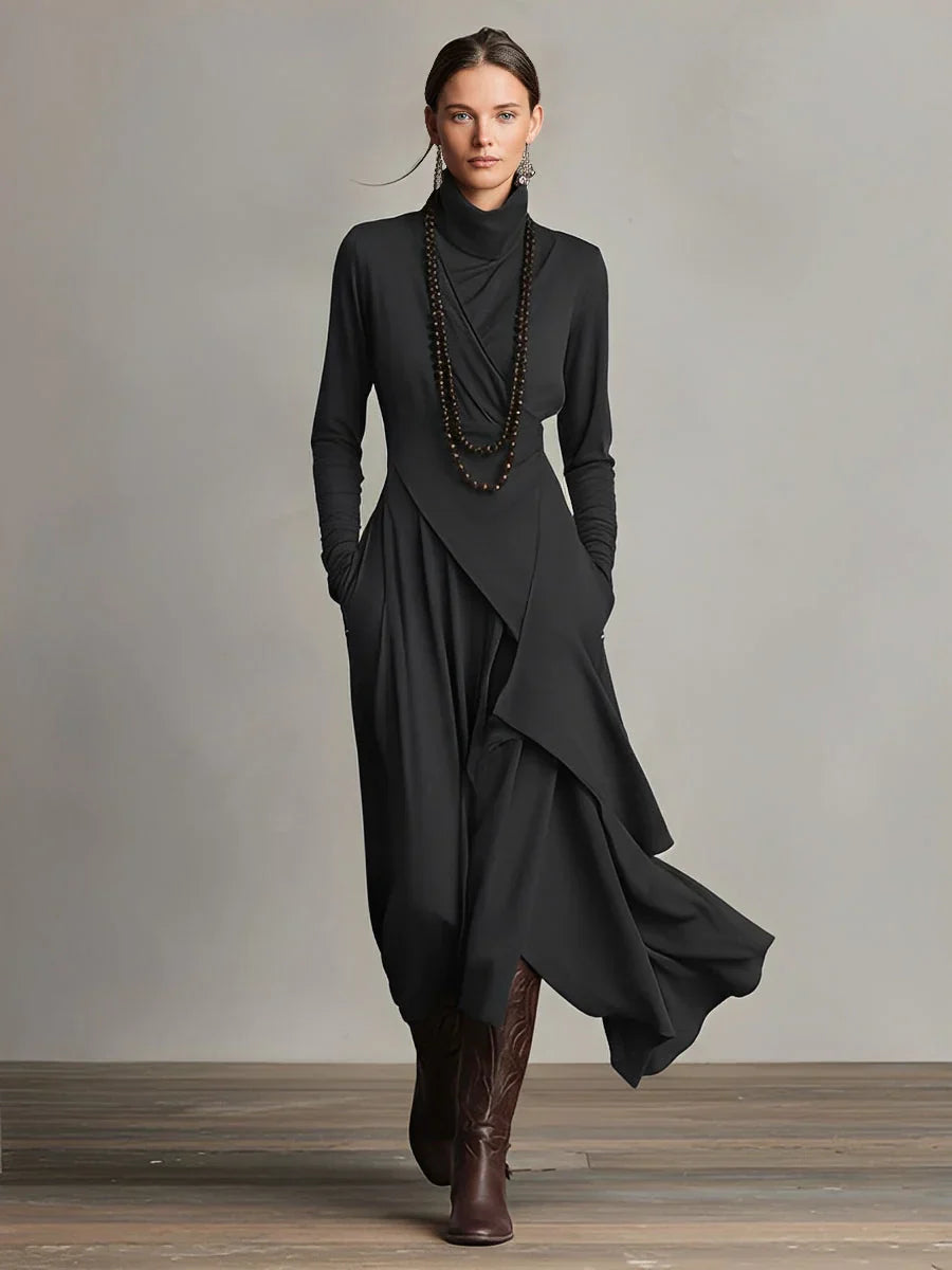 Natalie | Elegante vestido drapeado