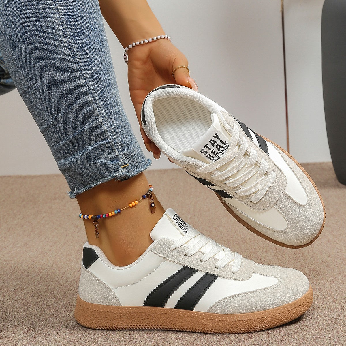 Elena | Zapatillas cómodas con plataforma ergonómica
