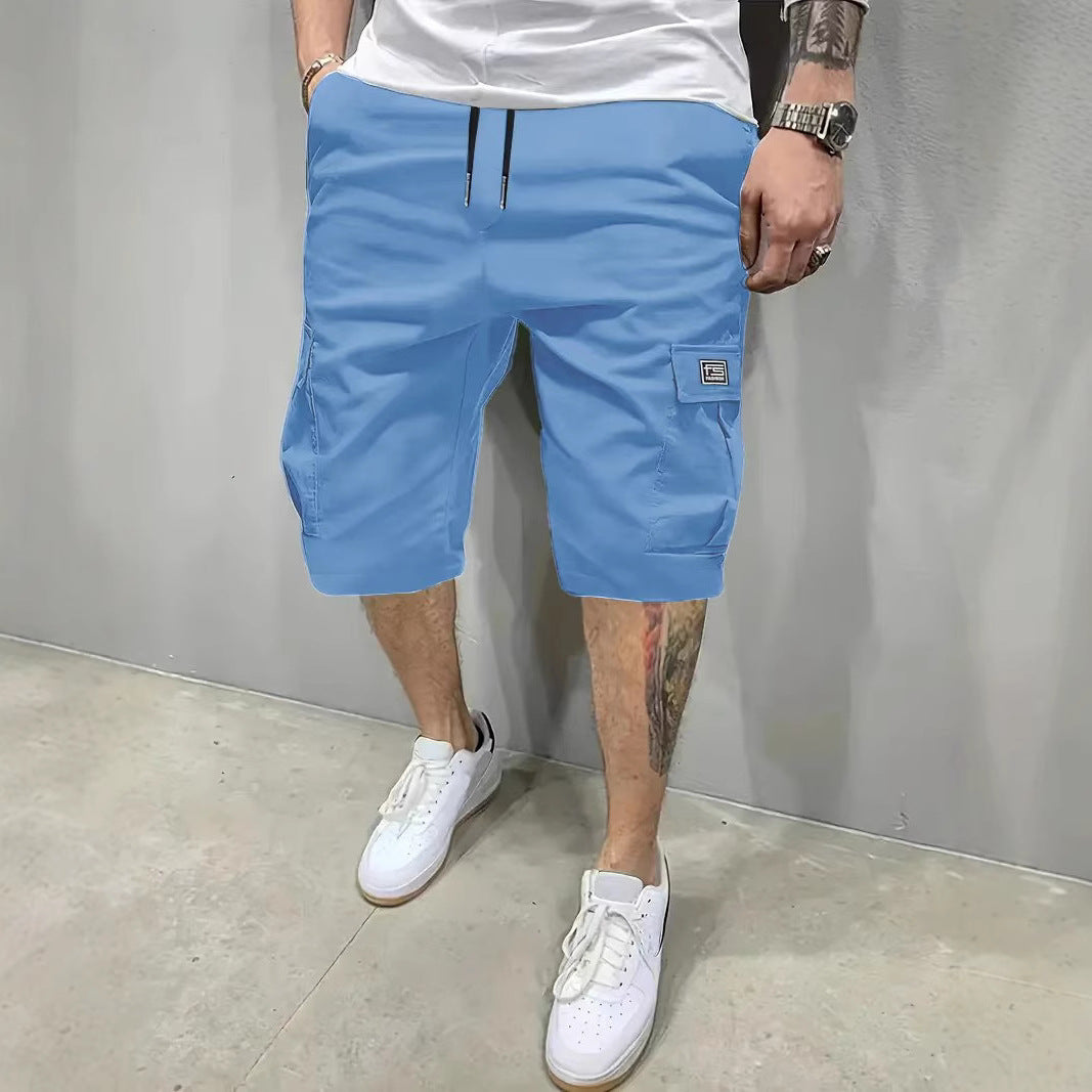 Pantalones Cortos Cargo Marino