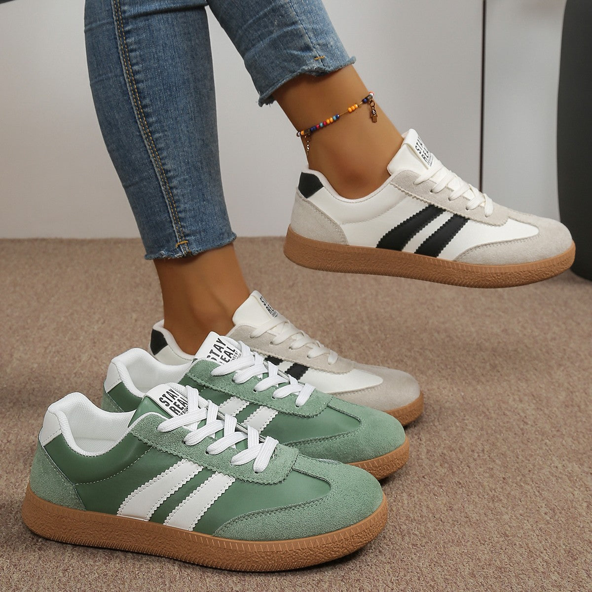 Elena | Zapatillas cómodas con plataforma ergonómica