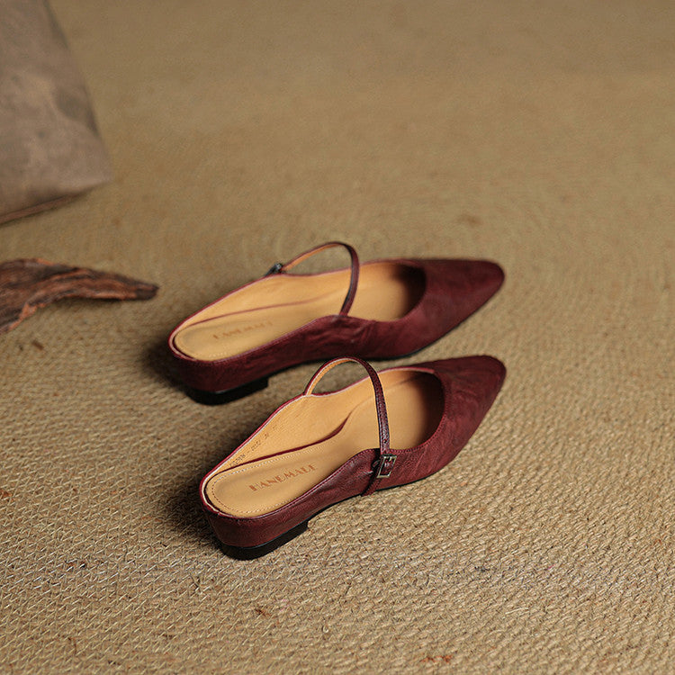 Sorolla Mules de cuero genuino