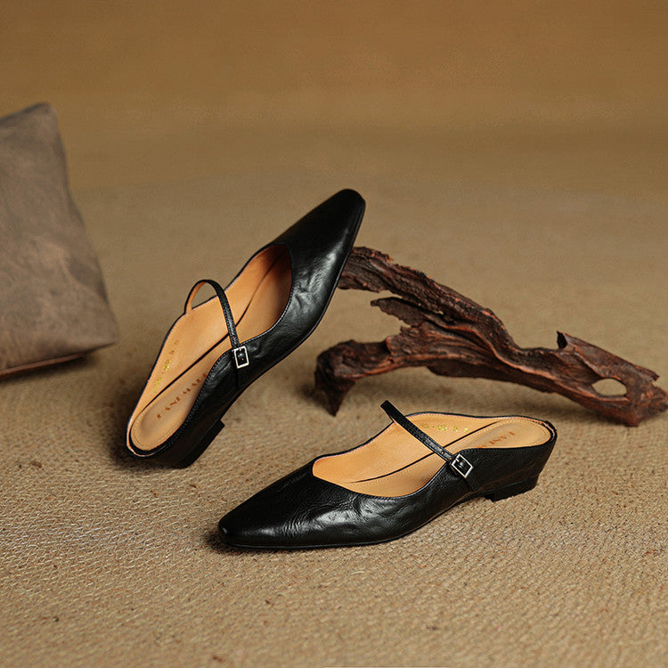 Sorolla Mules de cuero genuino