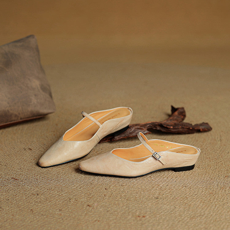 Sorolla Mules de cuero genuino