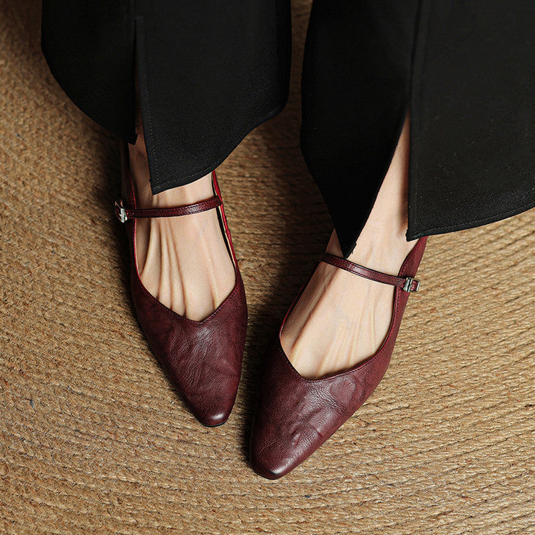 Sorolla Mules de cuero genuino