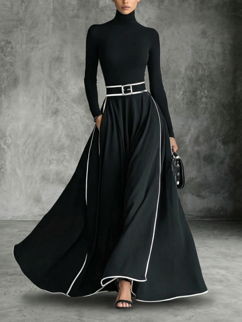 Ginevra | Vestido largo negro