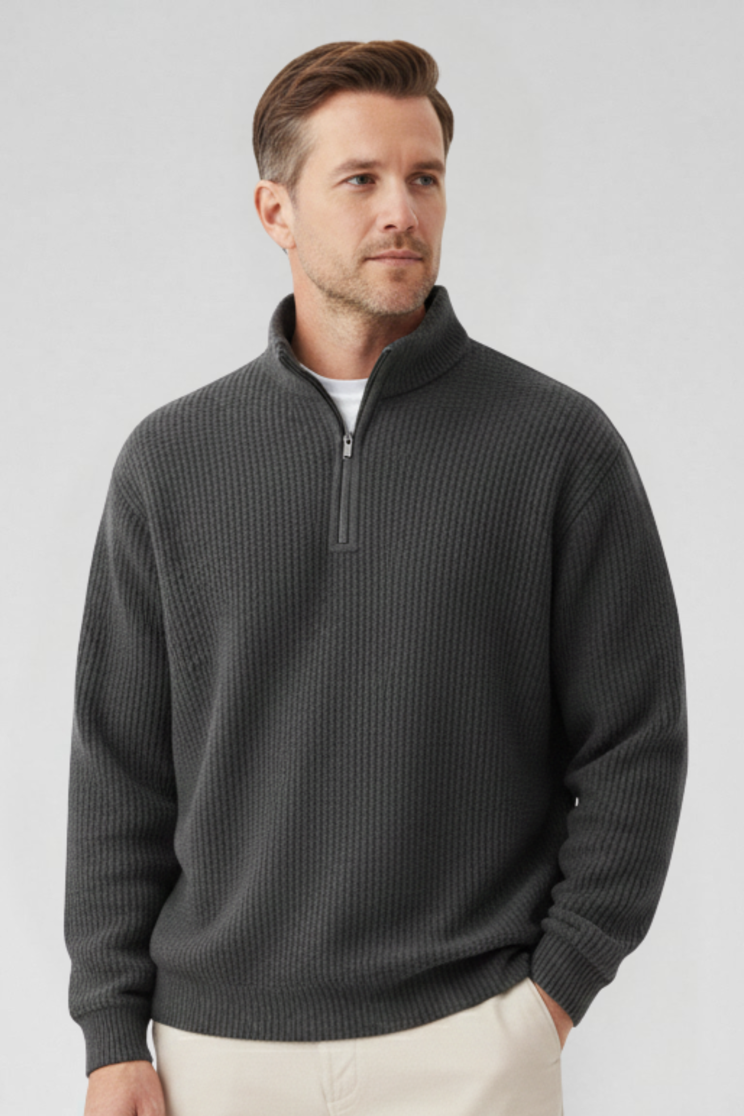 FRAN | Jersey esencial con cremallera