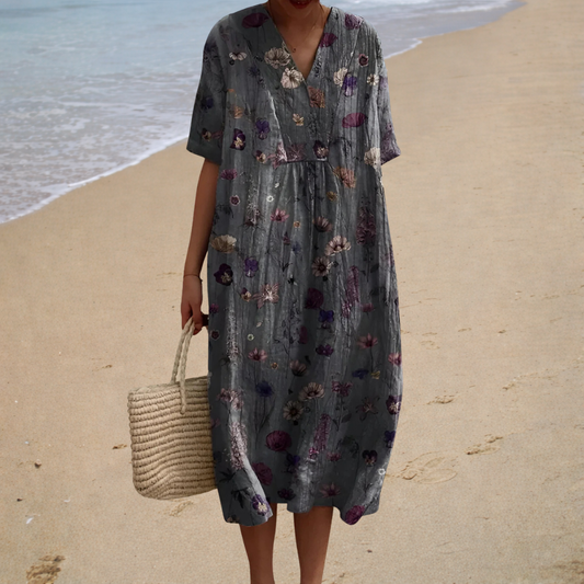 Luciana | Vestido boho con estampado floral