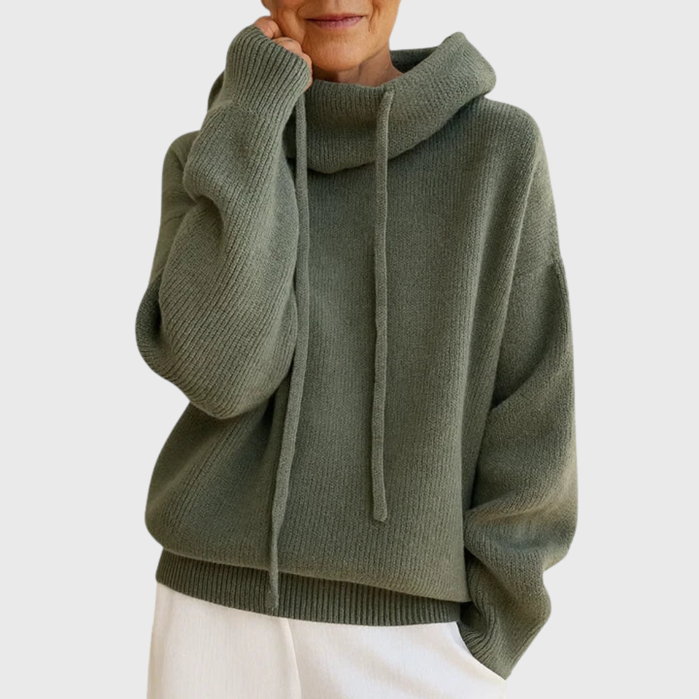 FELPA CON CAPUCHA EN CASHMERE 100%