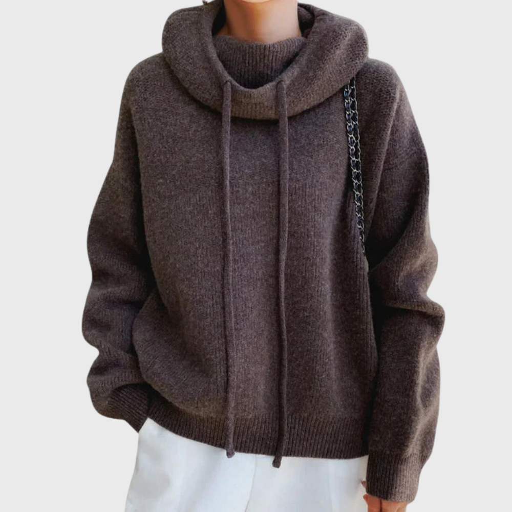 FELPA CON CAPUCHA EN CASHMERE 100%