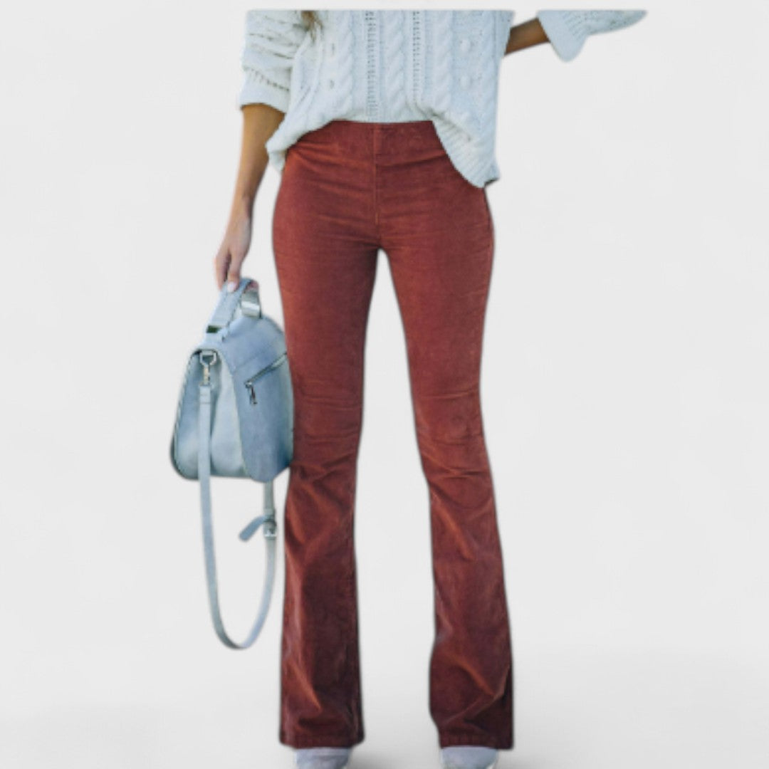 Chloe – Pantalones acampanados de pana