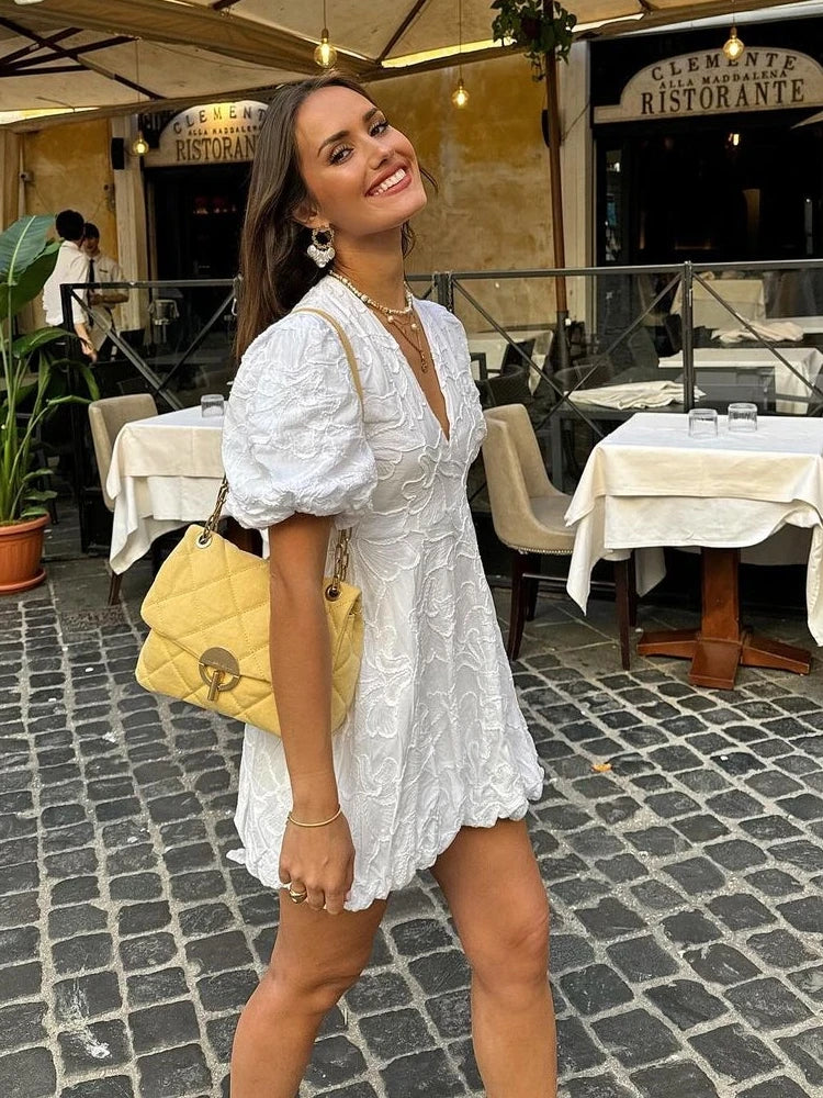 Serrano Madrid | Puff Mini Dress