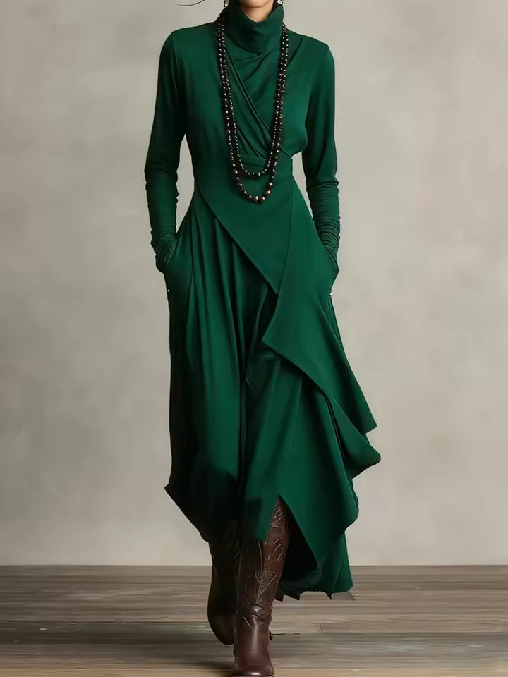 Natalie | Elegante vestido drapeado