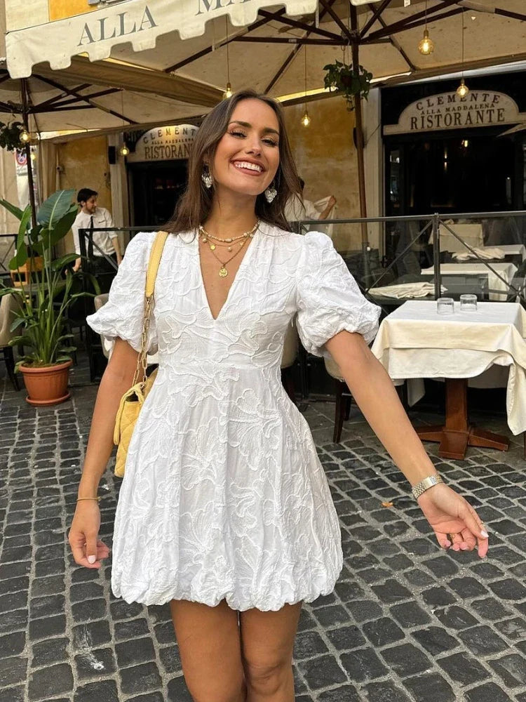 Serrano Madrid | Puff Mini Dress