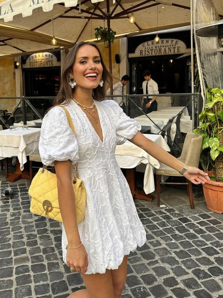 Serrano Madrid | Puff Mini Dress