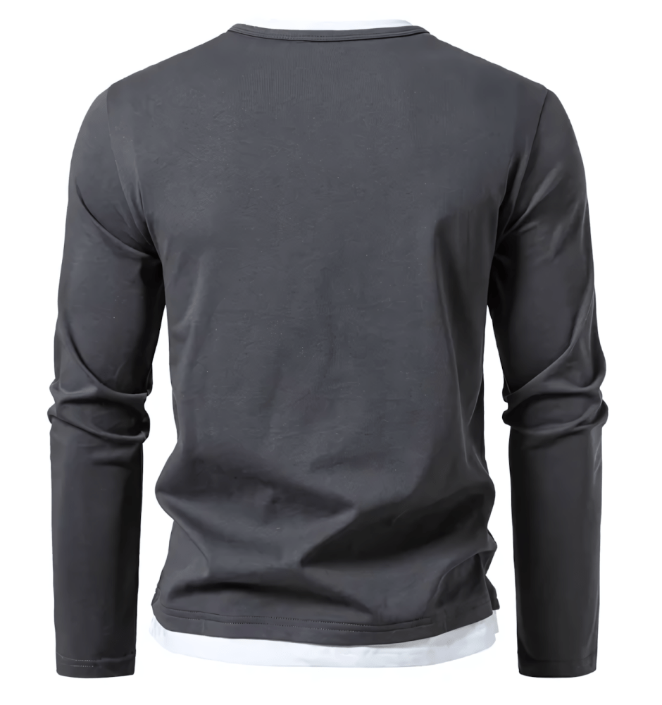 Elegance | Camiseta de manga larga premium de algodón peinado