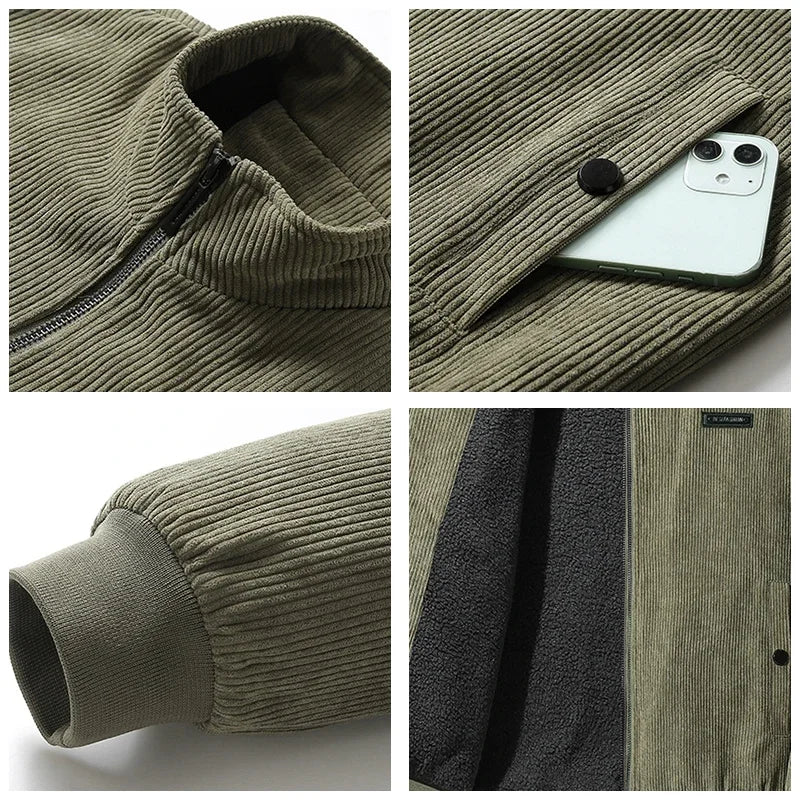 Sergio | Chaqueta de pana con forro polar