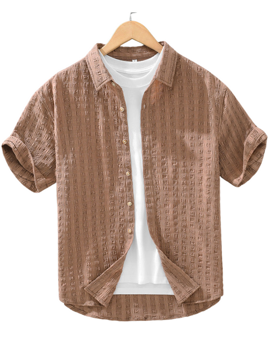 Camisa casual con textura