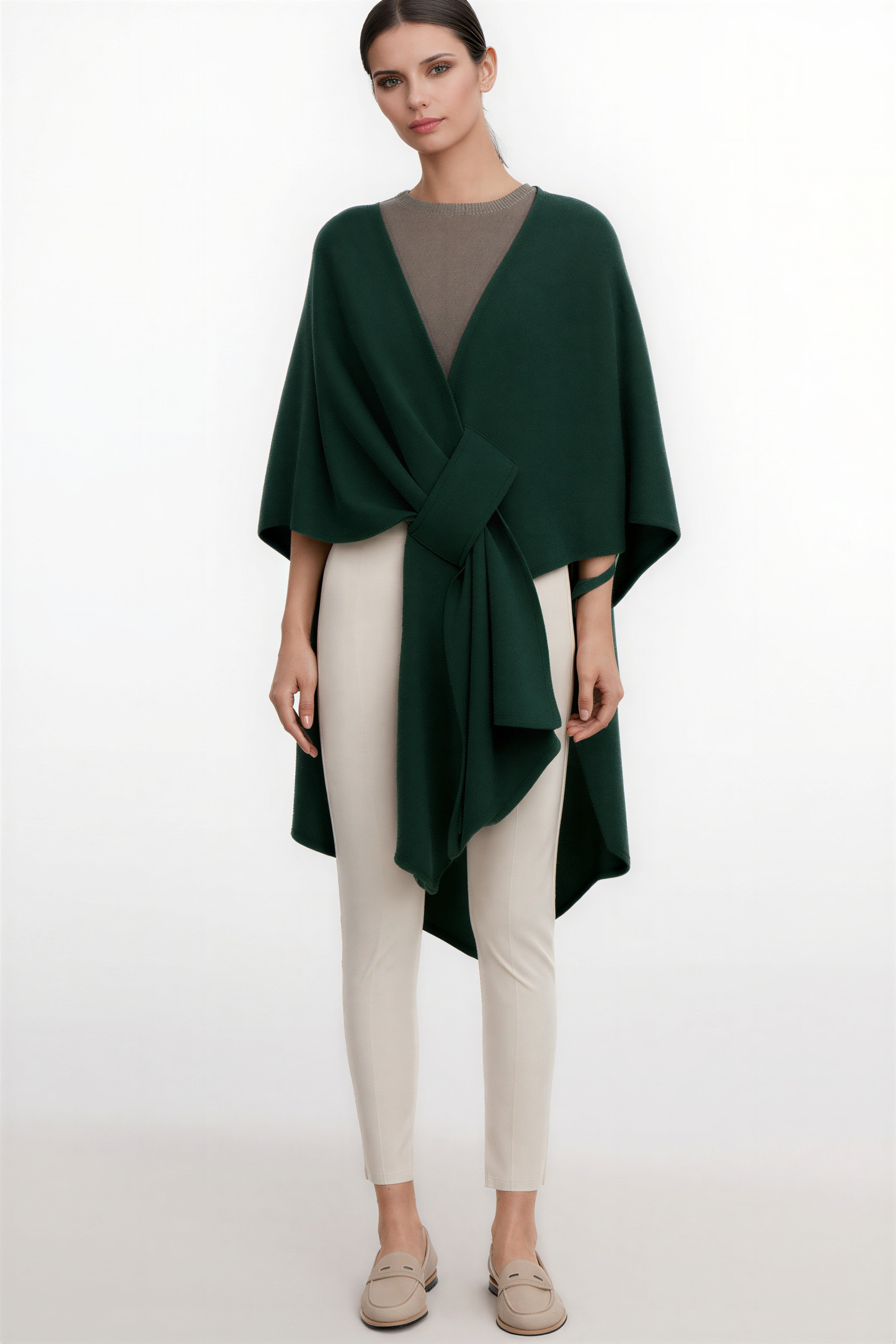 Carla | Poncho de Punto Suave y Elegante