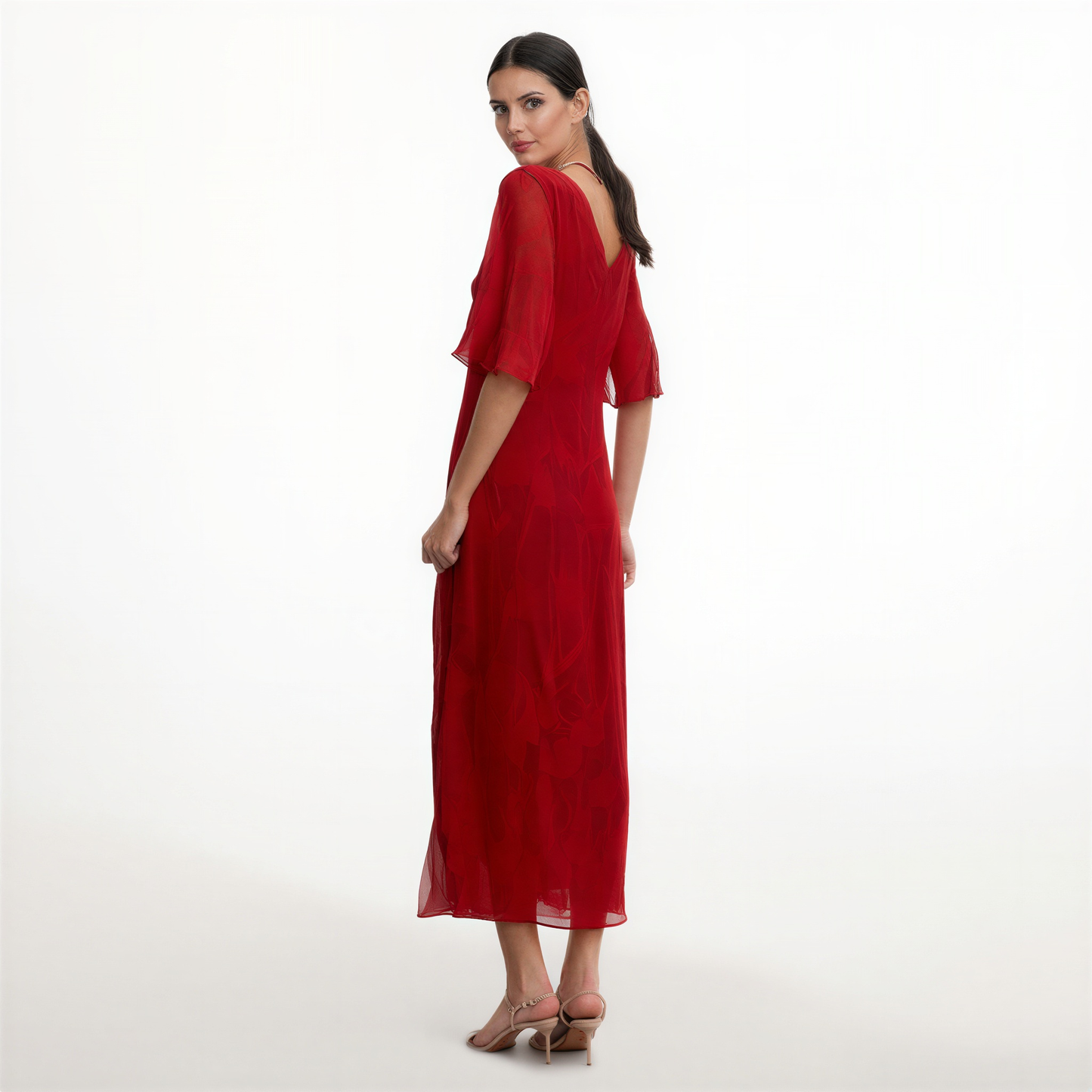 Martina | Vestido Midi Azul Sofisticado