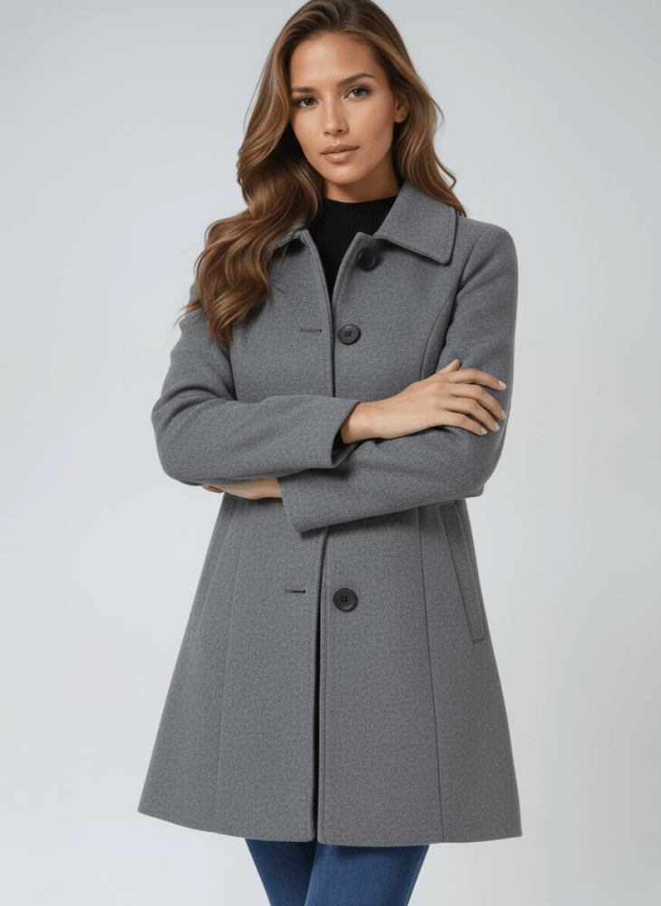 Helena | Abrigo de invierno para mujer con un botón