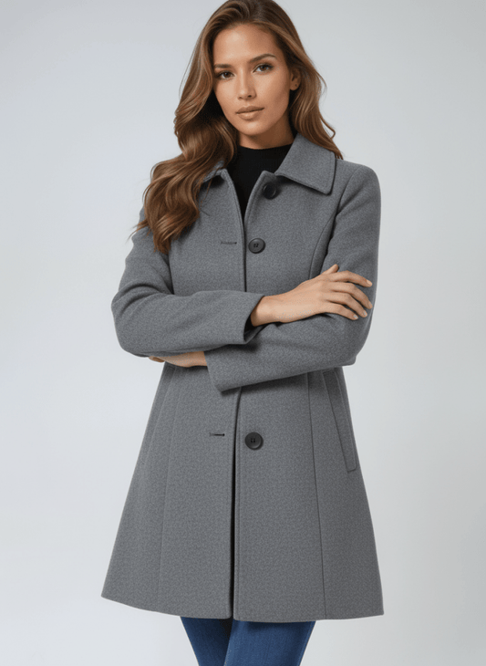 Helena | Abrigo de invierno para mujer con un botón