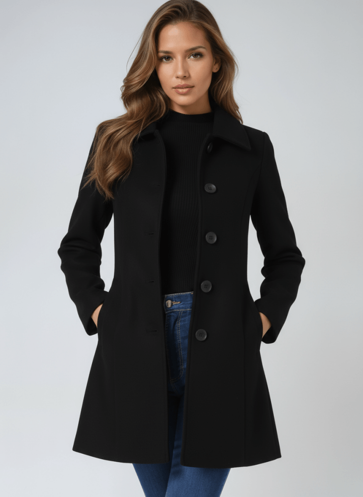 Helena | Abrigo de invierno para mujer con un botón