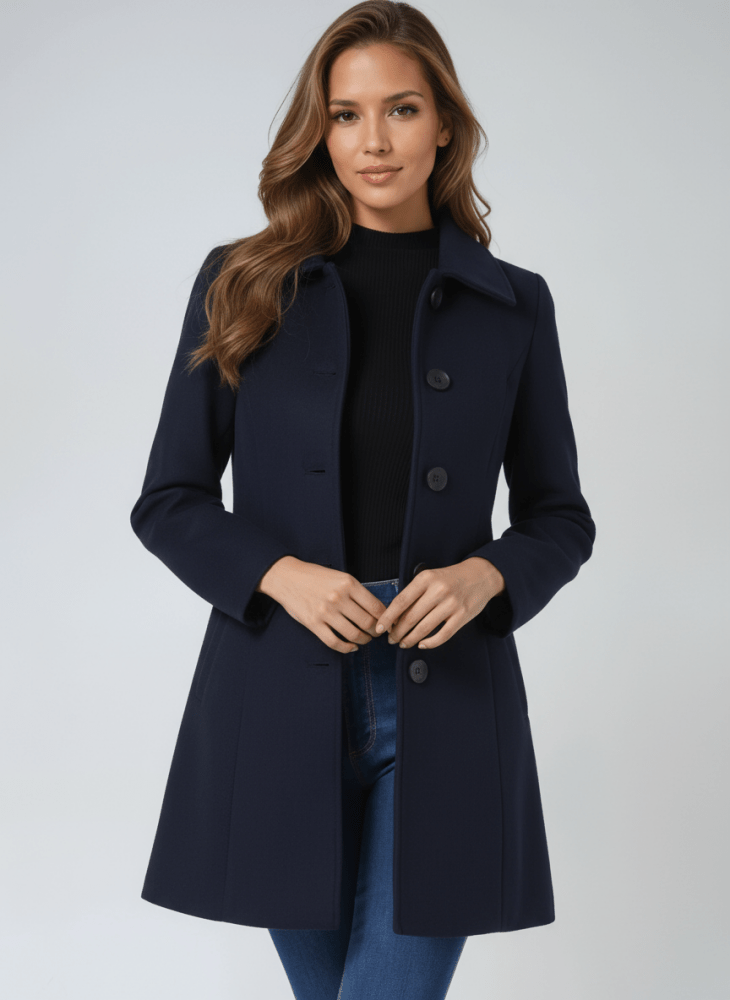 Helena | Abrigo de invierno para mujer con un botón