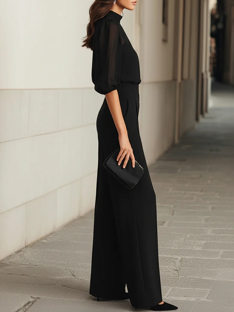 Valentina • Conjunto de tres piezas en negro,