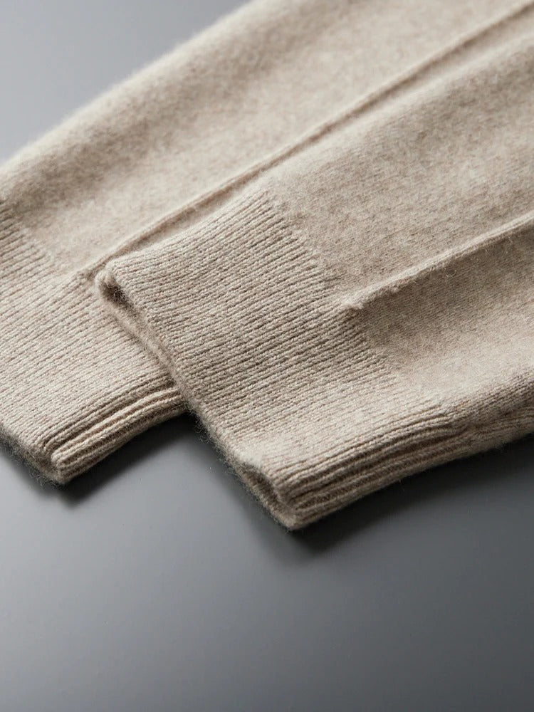 Mirage Sweater | Suéter premium de lana con cremallera y acabado afelpado