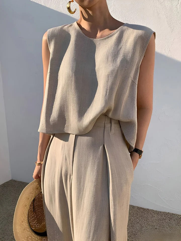 Atenea™ | Conjunto camisa y pantalón viscosa