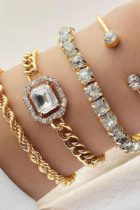 Conjunto de Pulseras con Tachuelas