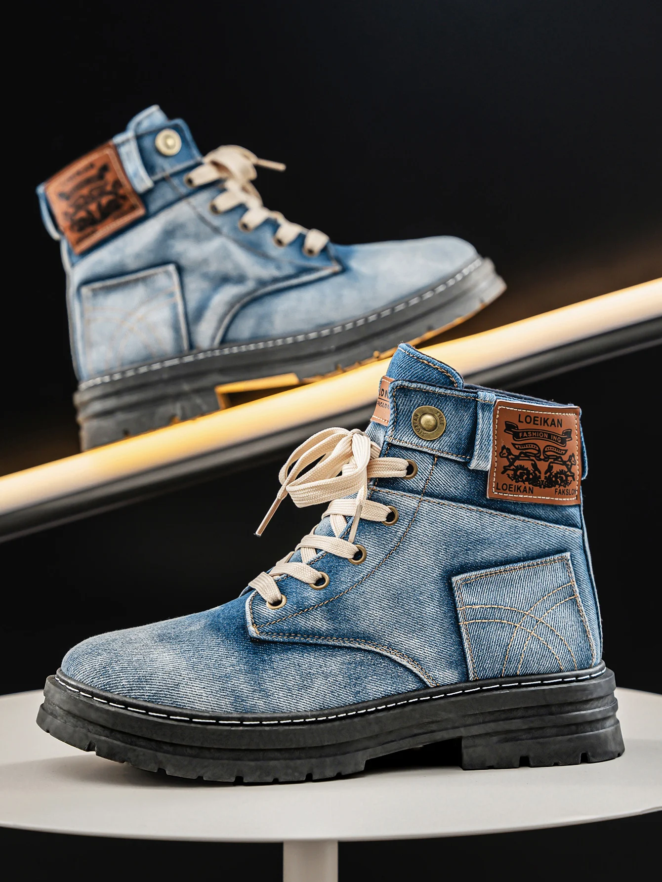 CANTARA — Zapatillas altas vaqueras