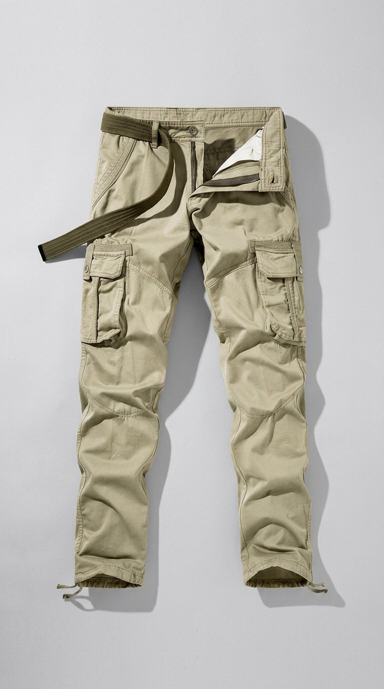 Pantalón Cargo  – Multibolsillos, Resistente y Cómodo