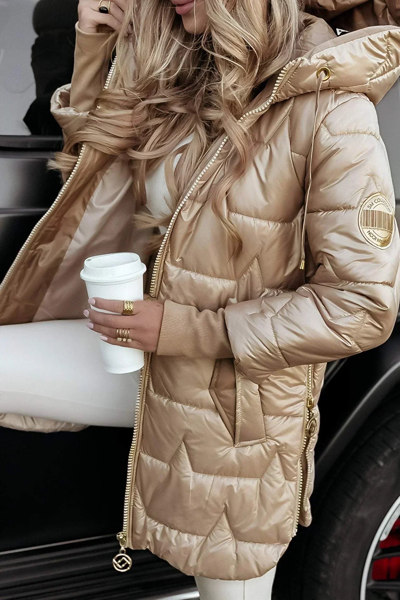 ABRIGO ELEGANTE Y ACOLCHADO