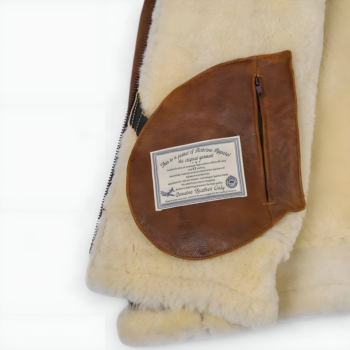 Aron™ | Chaqueta bomber con capucha de piel.