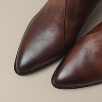 Anita - Botines de lujo con tacon bajo