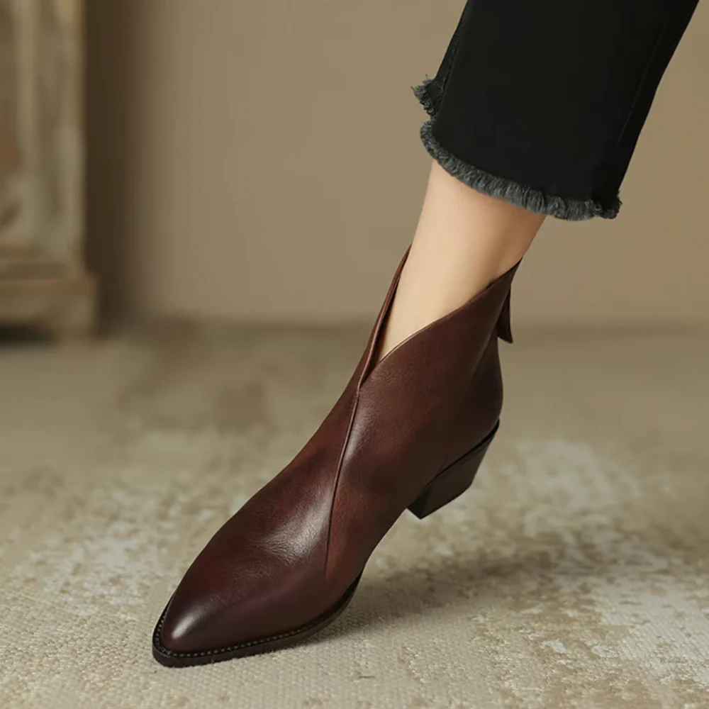 Anita | Botines de lujo con tacón bajo